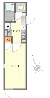 リベルテ平井【3階】の間取り