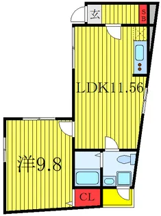 キュリオスコート西尾久【1階】の間取り