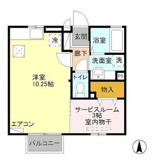 グランモア・テクノ【1階】の間取り