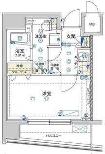 ハーモニーレジデンス東京イーストコア【9階】の間取り