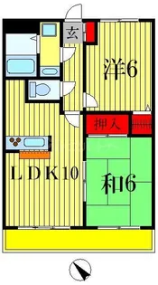 スーペリア稔台【2階】の間取り