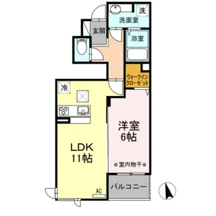 コンフォート・W【2階】の間取り