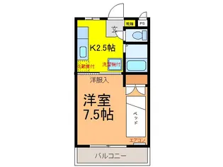 塚原コーポI【1階】の間取り