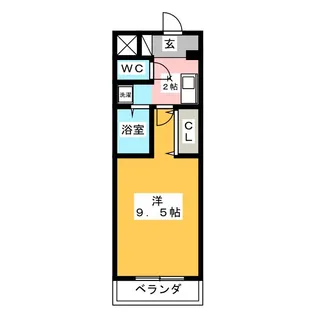 A・City中島西【3階】の間取り