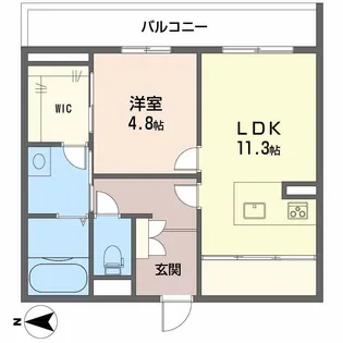 シャーメゾン・アエロポール【3階】の間取り