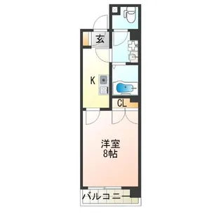 Merry住之江公園【7階】の間取り