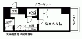 レジデンス荏原【10階】の間取り