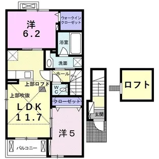 レガーロ ウエスト【2階】の間取り