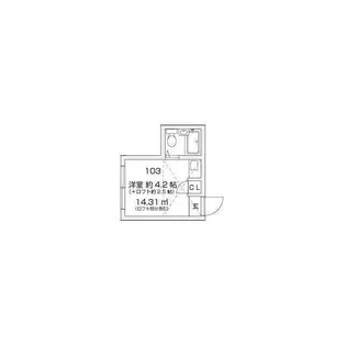 梶ヶ谷スチューデントパレスA【1階】の間取り