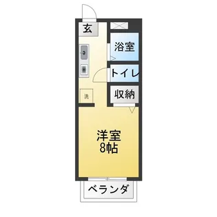 パークサイド五才美B棟【2階】の間取り