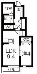 リジエール花巻【1階】の間取り