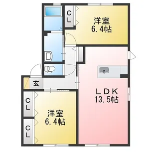 MASTTOWN島内 D【1階】の間取り
