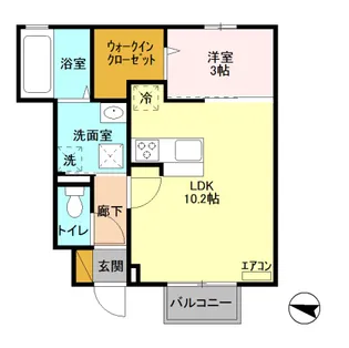 ラ ナチュール【1階】の間取り
