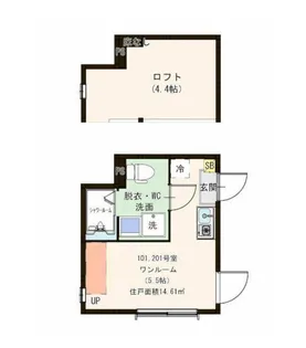 ハーモニーテラス小岩EAST【1階】の間取り