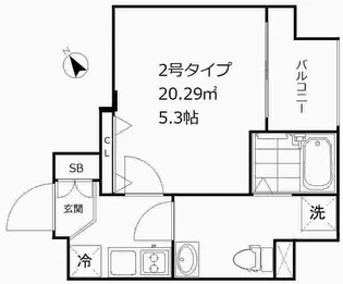 アイディ西五反田【3階】の間取り