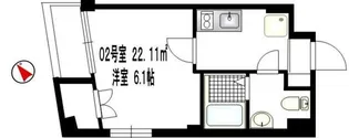 b’CASA 蒲田【3階】の間取り
