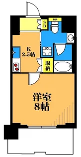 コスモグランス南品川【3階】の間取り