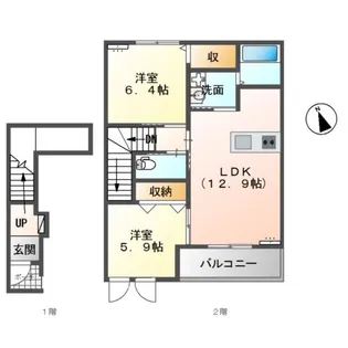 シャトー マリアージュ【2階】の間取り