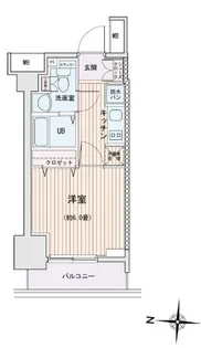 エスティメゾン錦糸町Ⅱ【12階】の間取り