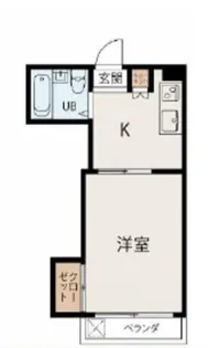 第二コーポ弥栄【3階】の間取り