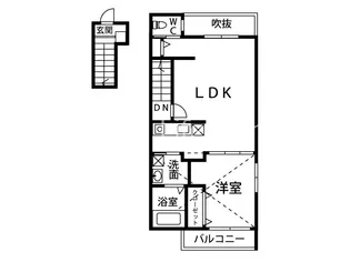 HILL SIDE マルシ(ヒルサイドマルシ)【2階】の間取り