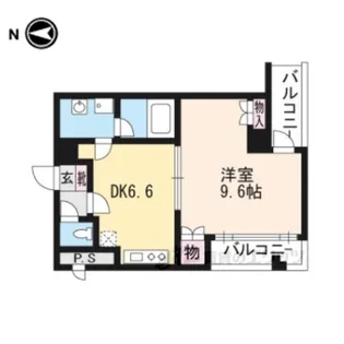 グラシオン西陣【7階】の間取り