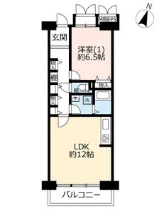 UR神谷堀公園ハイツ【8階】の間取り