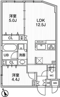 ・ルネサンスコート桜新町【3階】の間取り