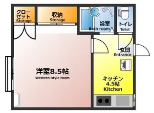 サンパレス泉【1階】の間取り