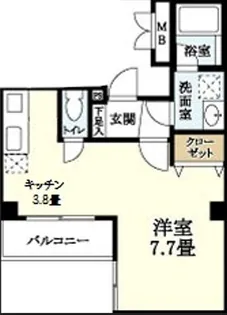 プランドール森南【2階】の間取り