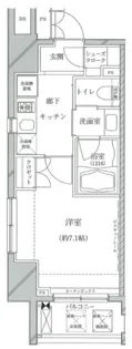 クレイシア亀戸【13階】の間取り