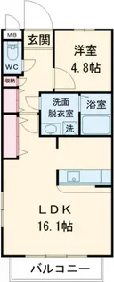 S-designビル【4階】の間取り