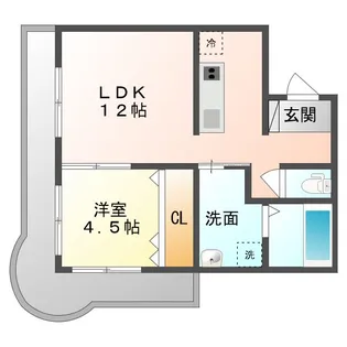 ブルーフェアリー【3階】の間取り