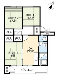 UR梨香台【2階】の間取り