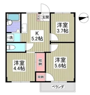 エフィール本庄児玉【3階】の間取り