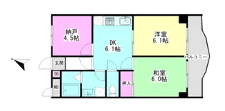 座間グリーンヒル【4階】の間取り