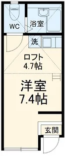 ユナイト根岸グローリーロード【1階】の間取り