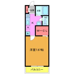 スカイレジデンス船橋【3階】の間取り