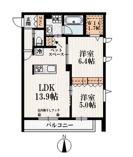 M Condo【2階】の間取り