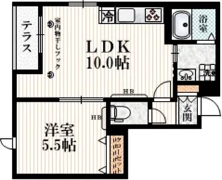 ヘーベルメゾン上荻【1階】の間取り