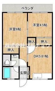コーポそら【2階】の間取り