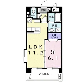 エヌズ ヴィラ レグルスIV【2階】の間取り
