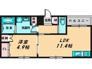 Class-A 長瀬【2階】の間取り