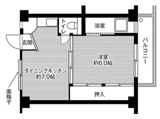 ビレッジハウス北今1号棟【4階】の間取り