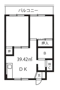 パークサイド南大井【1階】の間取り