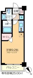 パークアクシス門前仲町テラス【4階】の間取り