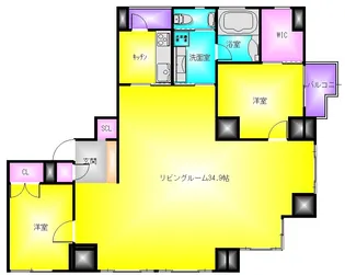 SHUNKI上本町【5階】の間取り
