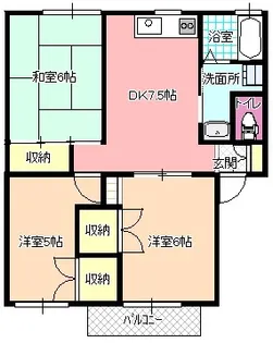 フロムパートIII【1階】の間取り