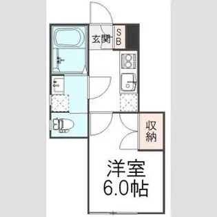 ザ・コート新宿【1階】の間取り