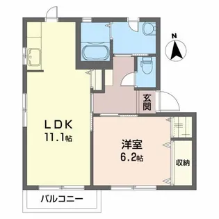 プティ・ベルジュ A【2階】の間取り